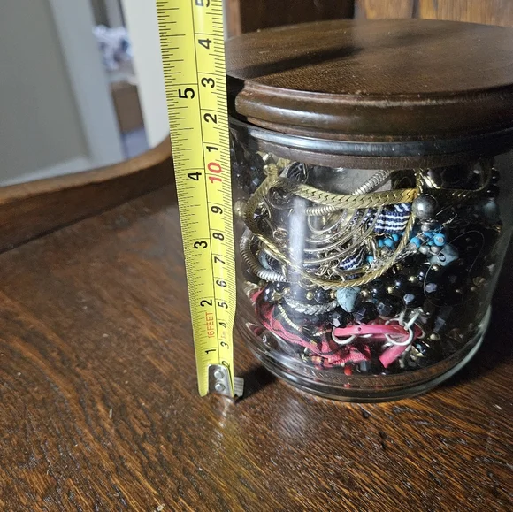 Assorted Jewelry Collection in Glass Jar - Picture 7 of 7